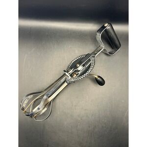 VTG EKCO‎ Hi-Speed Mixer Made In USA-Stainless Steel Kitchenware Decor Utensil